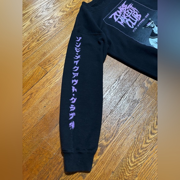 Zombie Makeout Club Poster Crewneck Sweatshirt (Small) - Picture 3 of 9